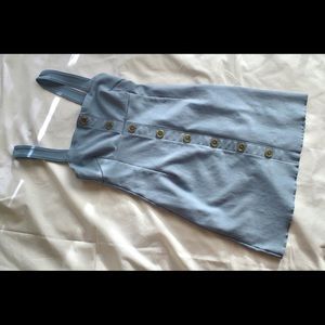 UO Blue Short Button Dress US S